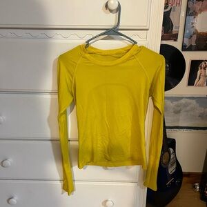 lululemon athletica Bright Yellow Long Sleeve Top